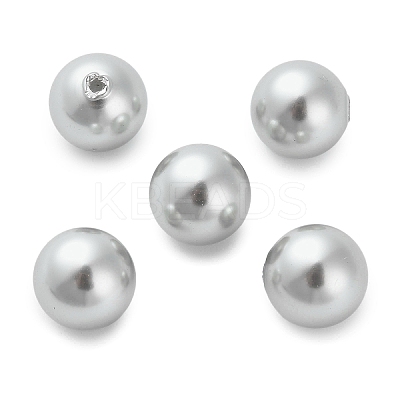 Baking Paint Pearlized Glass Pearl Round Beads X-HY-Q001-02A-04-1
