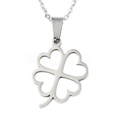 Non-Tarnish 201 Stainless Steel Pendants Necklaces NJEW-S105-JN717-45-1-1
