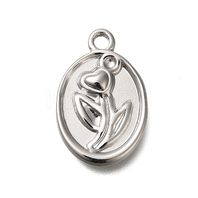 304 Stainless Steel Pendant Rhinestone Settings STAS-H225-04P-1
