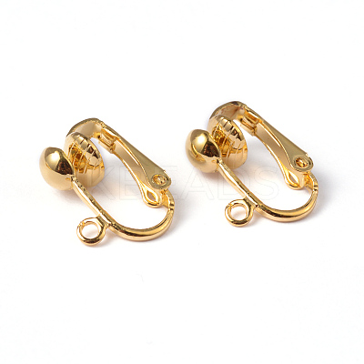 Iron Clip-on Earring Findings EC141-NFG-1