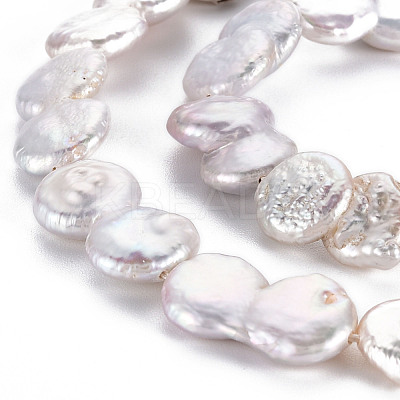 Natural Keshi Pearl Beads Strands PEAR-S018-01B-1