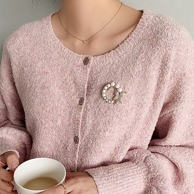 Alloy Rhinestone Brooch LS-PW-WG78135-01-1