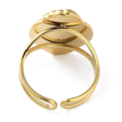 Ion Plating(IP) 304 Stainless Steel Finger Rings RJEW-C075-04G-G-1