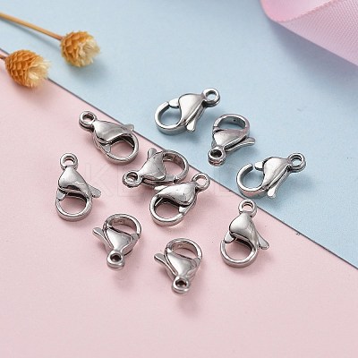 Tarnish Resistant 304 Stainless Steel Lobster Claw Clasps LS-X-STAS-AB11-1