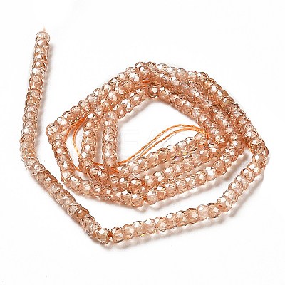 Cubic Zirconia Bead Strands ZIRC-G001-01C-1