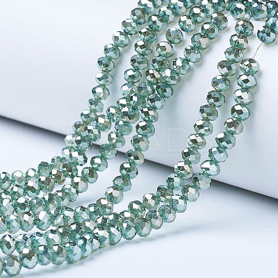 Electroplate Glass Beads Strands EGLA-A034-T2mm-C01-1