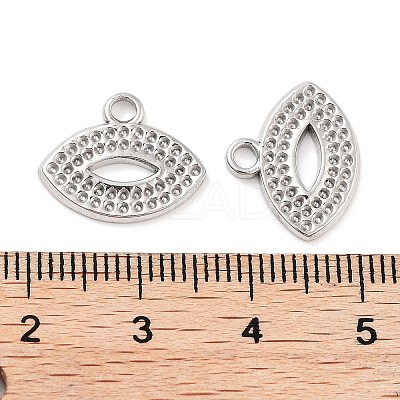 Non-Tarnish 304 Stainless Steel Pendant Rhinestone Settings LS-STAS-P364-01P-1