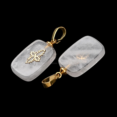 Natural Quartz Crystal Pendants G-G461-07G-07-1