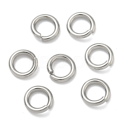 Tarnish Resistant 304 Stainless Steel Open Jump Rings X-STAS-E067-11-8mm-1