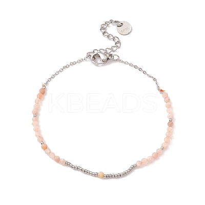 Round Glass Beaded Bracelet for Women STAS-P302-10P-1