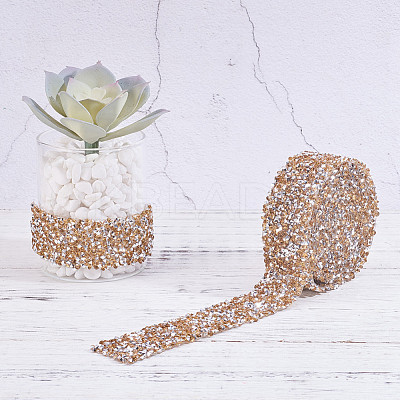 Glitter Resin Hotfix Rhinestone(Hot Melt Adhesive On The Back) OCOR-WH0052-01D-1