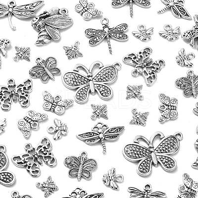 120Pcs 12 Styles Tibetan Style Alloy Charms TIBEP-CJ0001-99-1