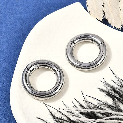 Round Ring 316 Surgical Stainless Steel Hoop Nose Rings EJEW-G416-19D-AS-1