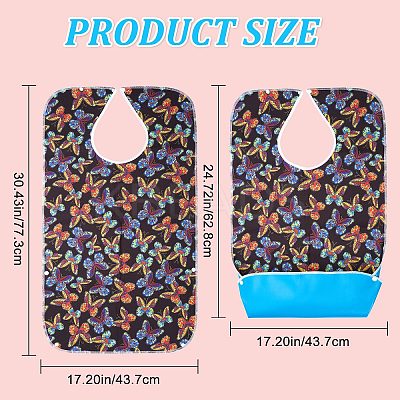 Polyester Adult Bibs for Eating AJEW-WH0020-62E-1