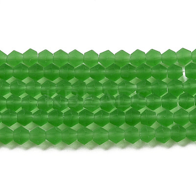 Imitate Austrian Crystal Frosted Glass Beads Strands EGLA-A039-T6mm-MD03-1