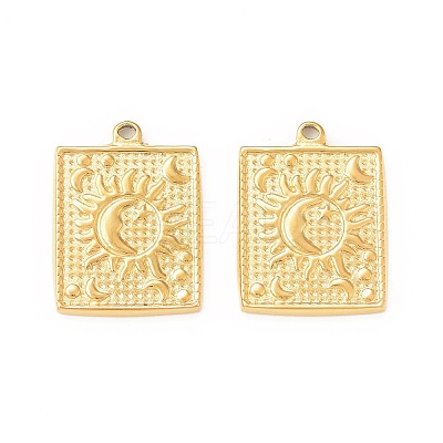 304 Stainless Steel Pendants STAS-A075-10G-1