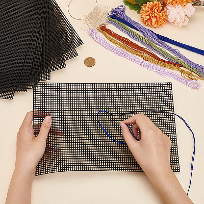 Plastic Mesh Canvas Sheet DIY-WH0030-58-1