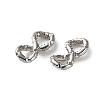 304 Stainless Steel Textured Infinity Linking Rings STAS-R164-03P-01-1