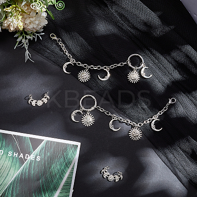 4Pcs 2 Styles Alloy Shoes Charms HJEW-DR00294-1