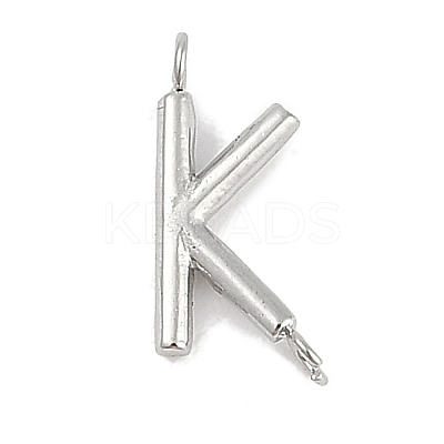 304 Stainless Steel Letter Connector Charms LS-STAS-M108-01P-11-1