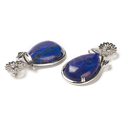 Natural Lapis Lazuli Pendants G-A031-02P-08-1