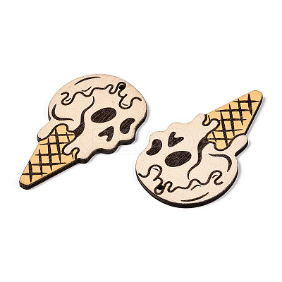 Single Face Printed Wood Pendants WOOD-B009-01L-1