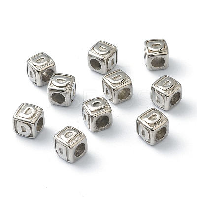 Tarnish Resistant 304 Stainless Steel European Beads STAS-H145-01D-P-1