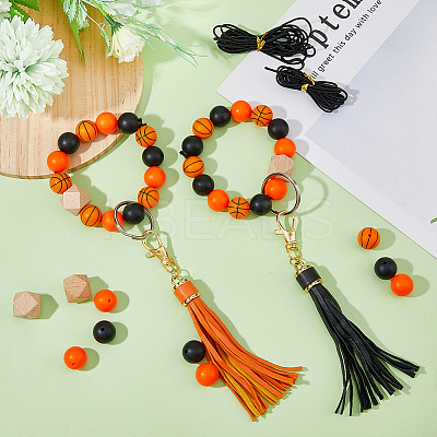 DIY Basketball Keychain Wristlet Making Kit DIY-HY0001-44-1