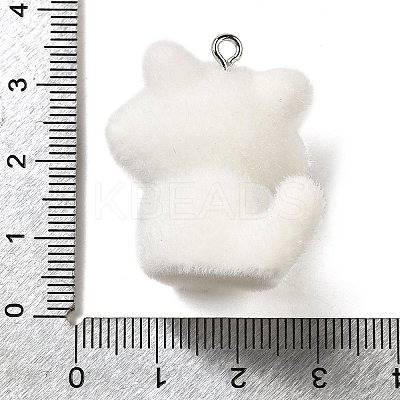 Flocky Resin Pendants LS-RESI-E059-04C-1