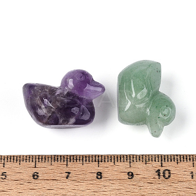 Natural Mixed Stone Duck Display Decorations G-N345-12-1