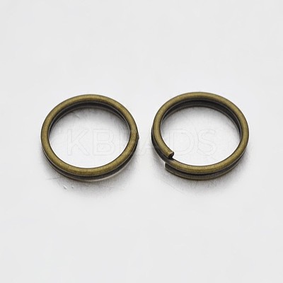 Brass Split Rings KK-E647-10AB-8mm-1