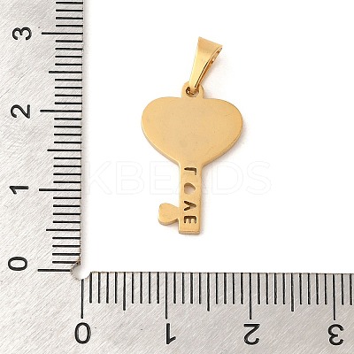 Ion Plating(IP) 304 Stainless Steel Pendants STAS-U025-17G-1