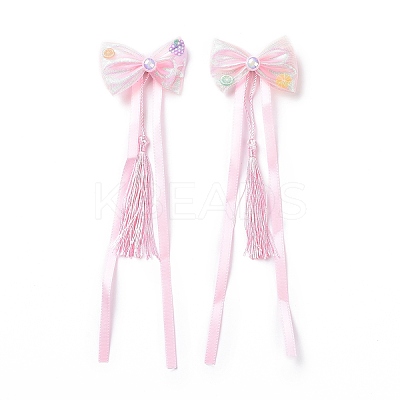 Bowknot Long Ribbon Alligator Hair Clip PHAR-D013-03A-1
