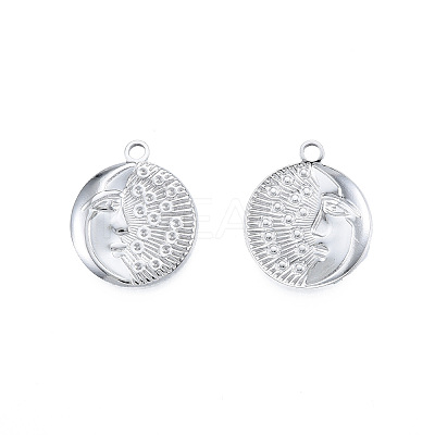 Non-Tarnish 201 Stainless Steel Pendants STAS-N098-234P-1