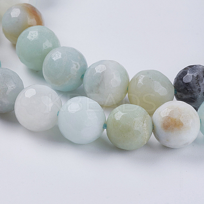 Natural Flower Amazonite Beads G-H1430-1-1
