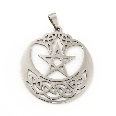 Non-Tarnish 201 Stainless Steel Pendants LS-STAS-D190-16P-1