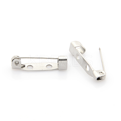 Tarnish Resistant 304 Stainless Steel Brooch Pin Back Bar Findings STAS-J011-09A-1