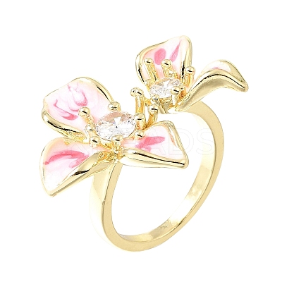 Barss Enamel Cuff Open Rings for Women KK-CBA1C83-01B-G-1