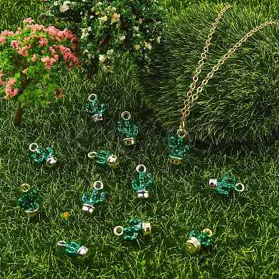 16Pcs 2 Colors Alloy Enamel Cactus Charms ENAM-CJ0007-47-1