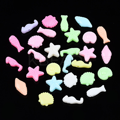 Opaque Acrylic Beads MACR-S272-52-1