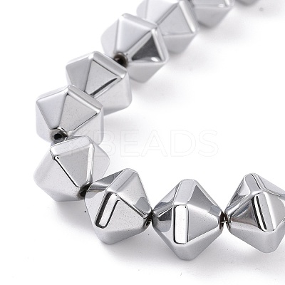 Electroplated Non-magnetic Synthetic Hematite Beads Strands G-G862-01A-1