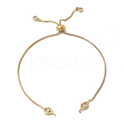 1MM Brass Box Chain Slider Bracelet Making MAK-K024-04G-1