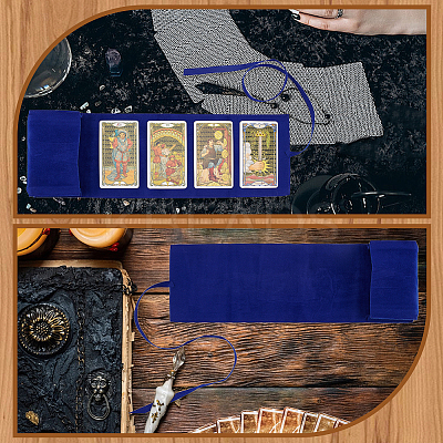 2Pcs Double-Sided Velvet Tarot Cards Storage Bags ABAG-CN0001-06C-1