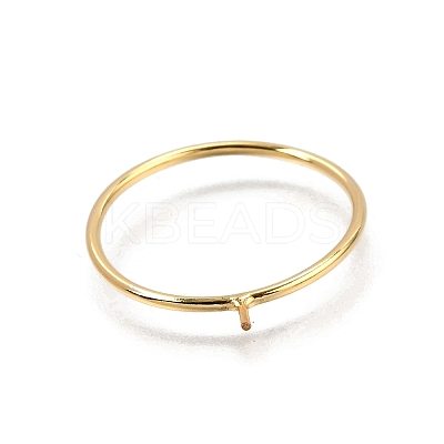 1/20 Yellow Gold Filled Stackable Rings Settings with Peg KK-Z116-01G-02-1