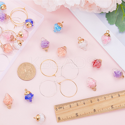 DIY Wine Glass Charm Jewerly Kit GLAA-SC0001-86-1