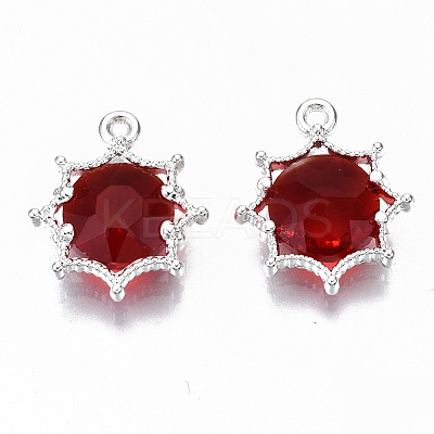 Faceted Glass Pendants GLAA-S191-002-S-NR-1