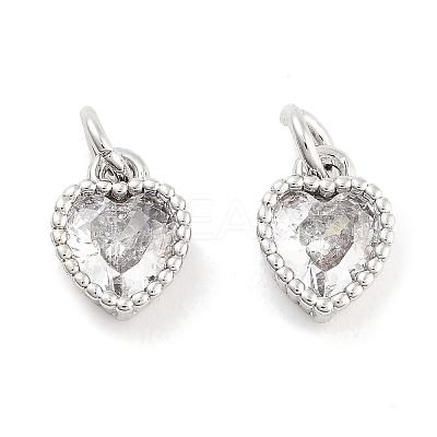Brass with Cubic Zirconia Pendants KK-P271-42P-B-1