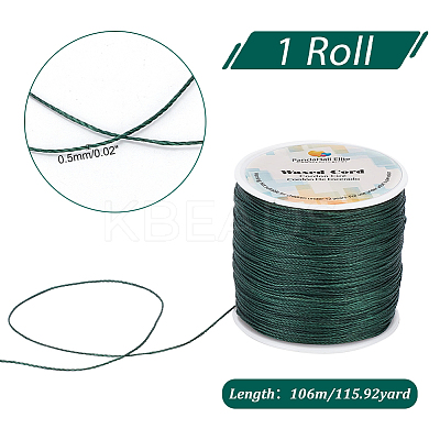 1 Roll Round Waxed Polyester Cords YC-PH0002-44E-1
