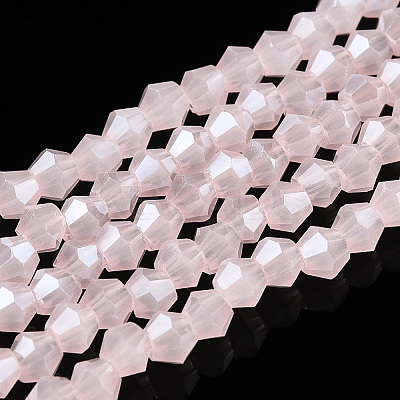 Imitation Jade Electroplate Glass Beads Strands EGLA-A039-J2mm-A07-1
