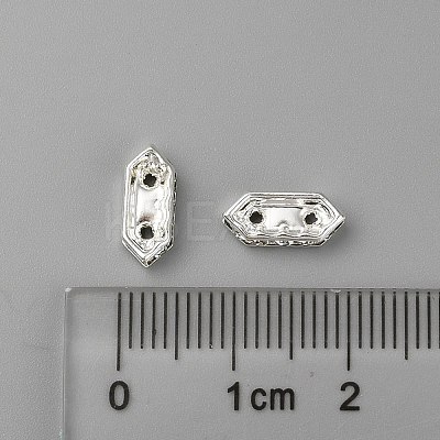 Brass Middle East Rhinestone Bridge Spacers RSB021NF-2-1